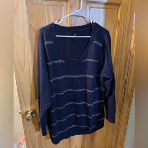 Tinsel striped sweater